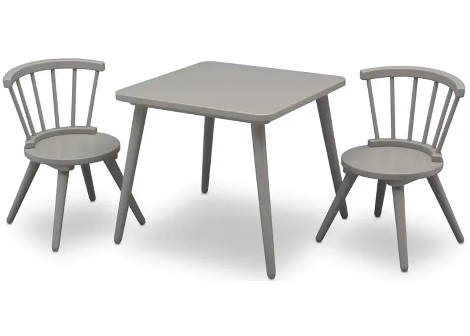 Windsor Table & 2 Chair Set () in Gray