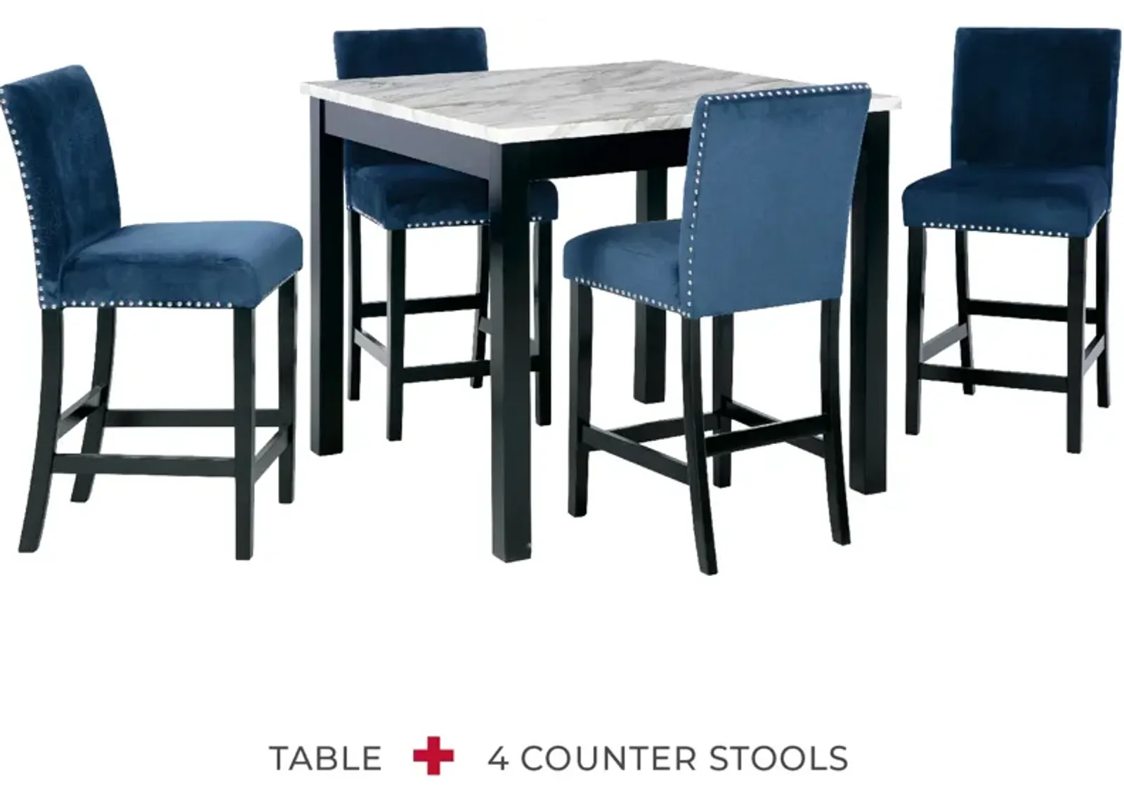 Cranderlyn Counter Height Dining Table and Bar Stools (Set of 5)