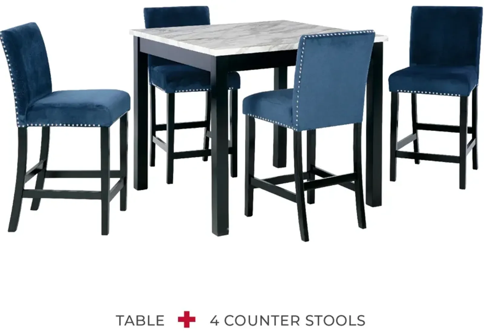 Cranderlyn Counter Height Dining Table and Bar Stools (Set of 5)