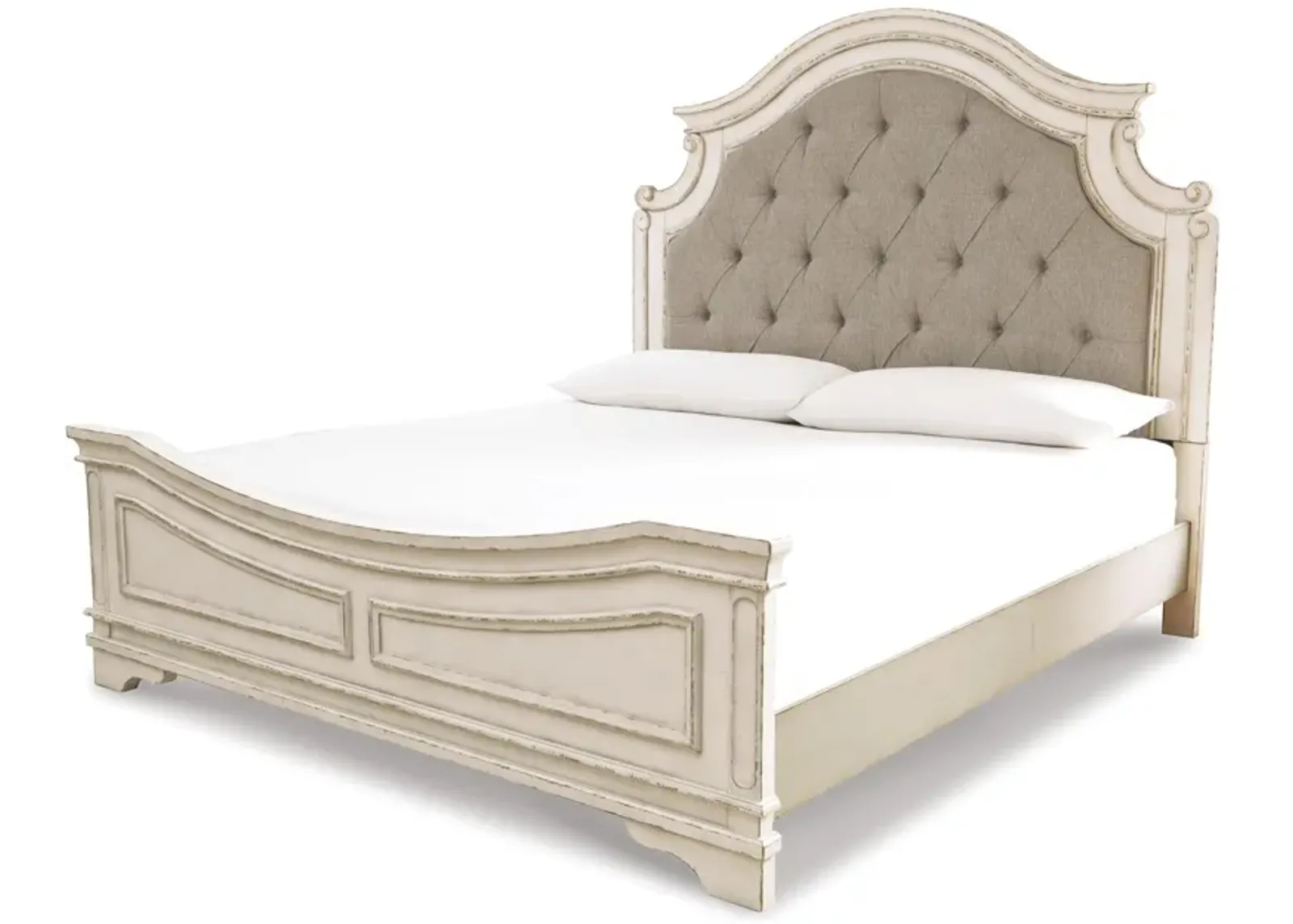 Realyn California King Upholstered Panel Bed