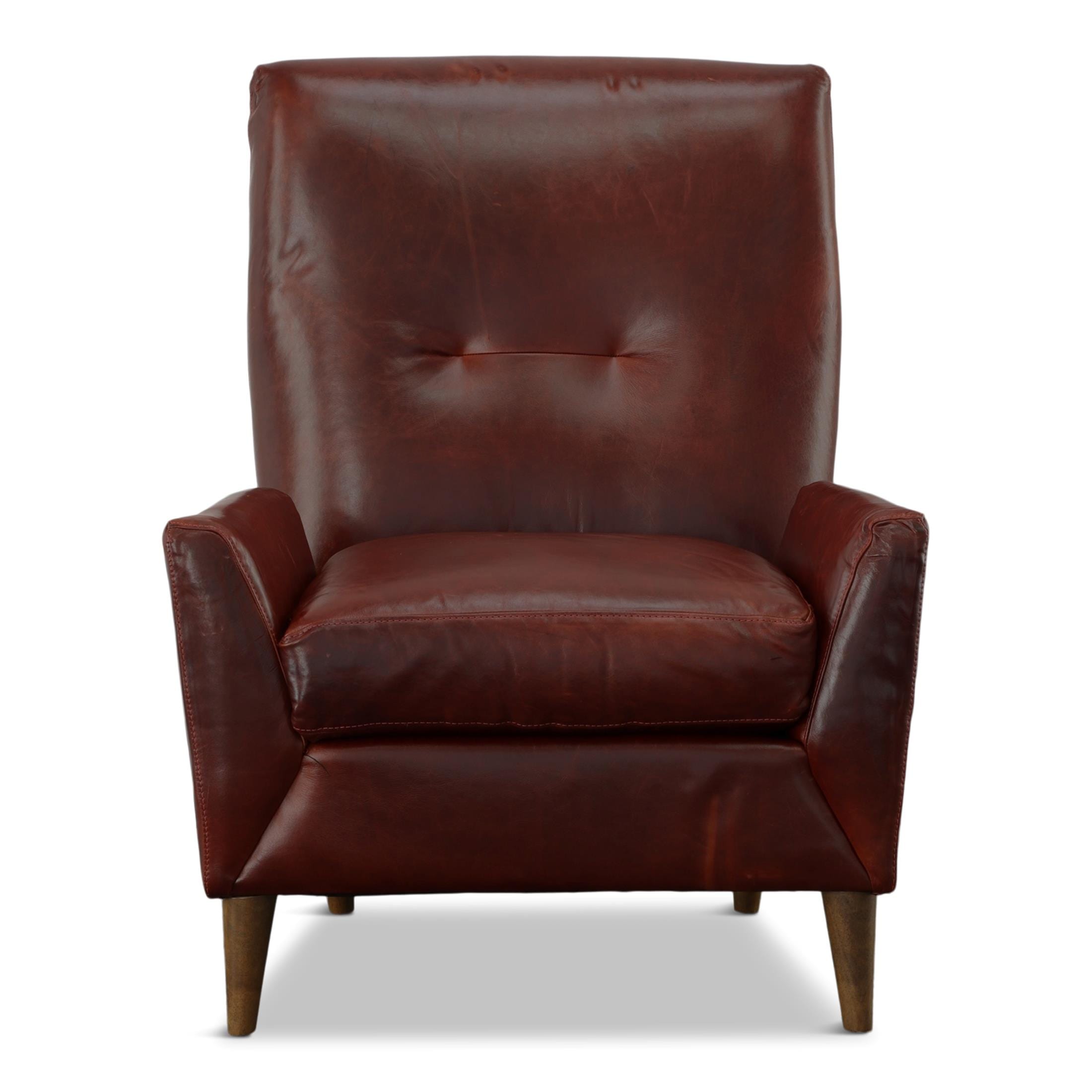 Maude Leather Accent Chair