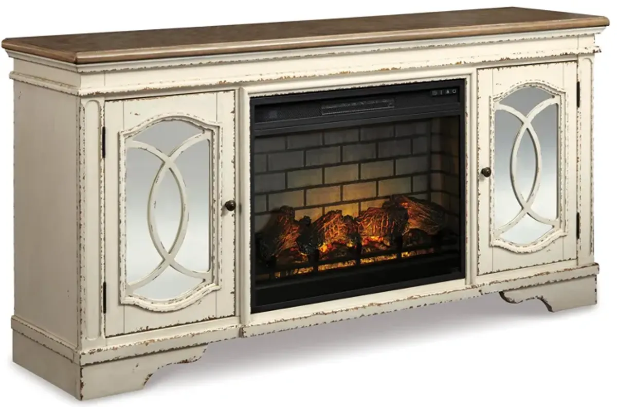 Realyn 74" TV Stand with Electric Fireplace