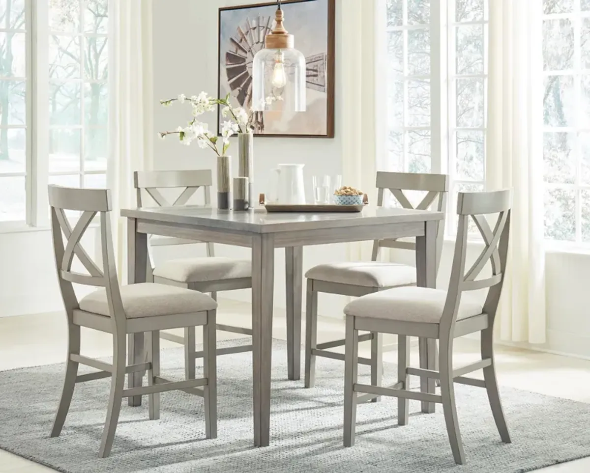 Parellen 5-Piece Counter Height Dining Set