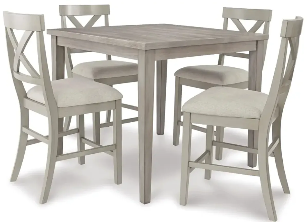 Parellen 5-Piece Counter Height Dining Set