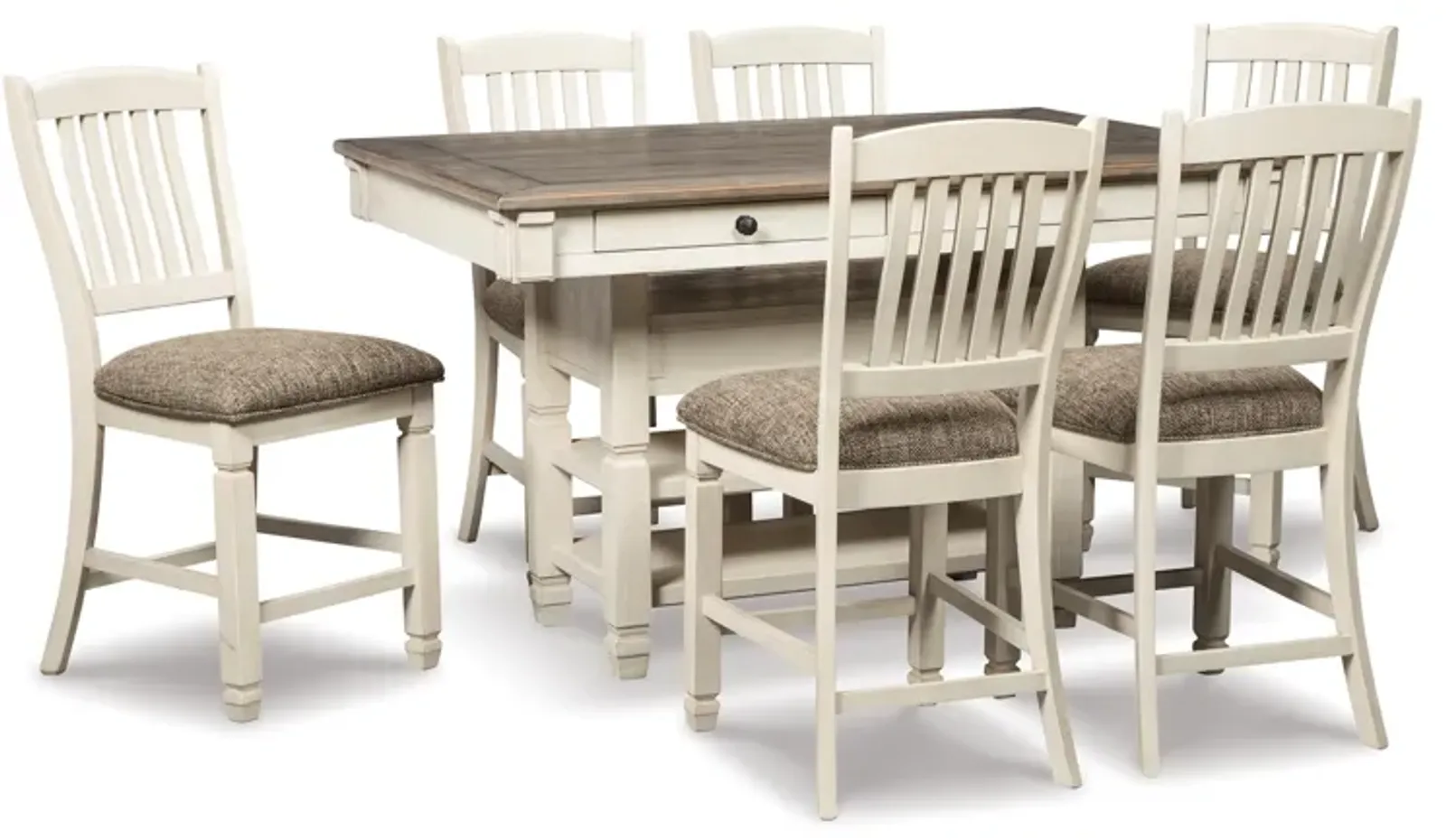 Bolanburg Counter Height Dining Table and 6 Barstools Set