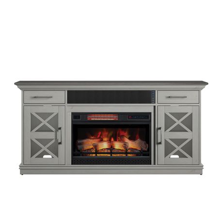 Christina 63" TV Stand with Electronic Fireplace