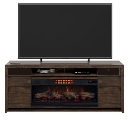 McCalloway 75" TV Stand with Electric Fireplace
