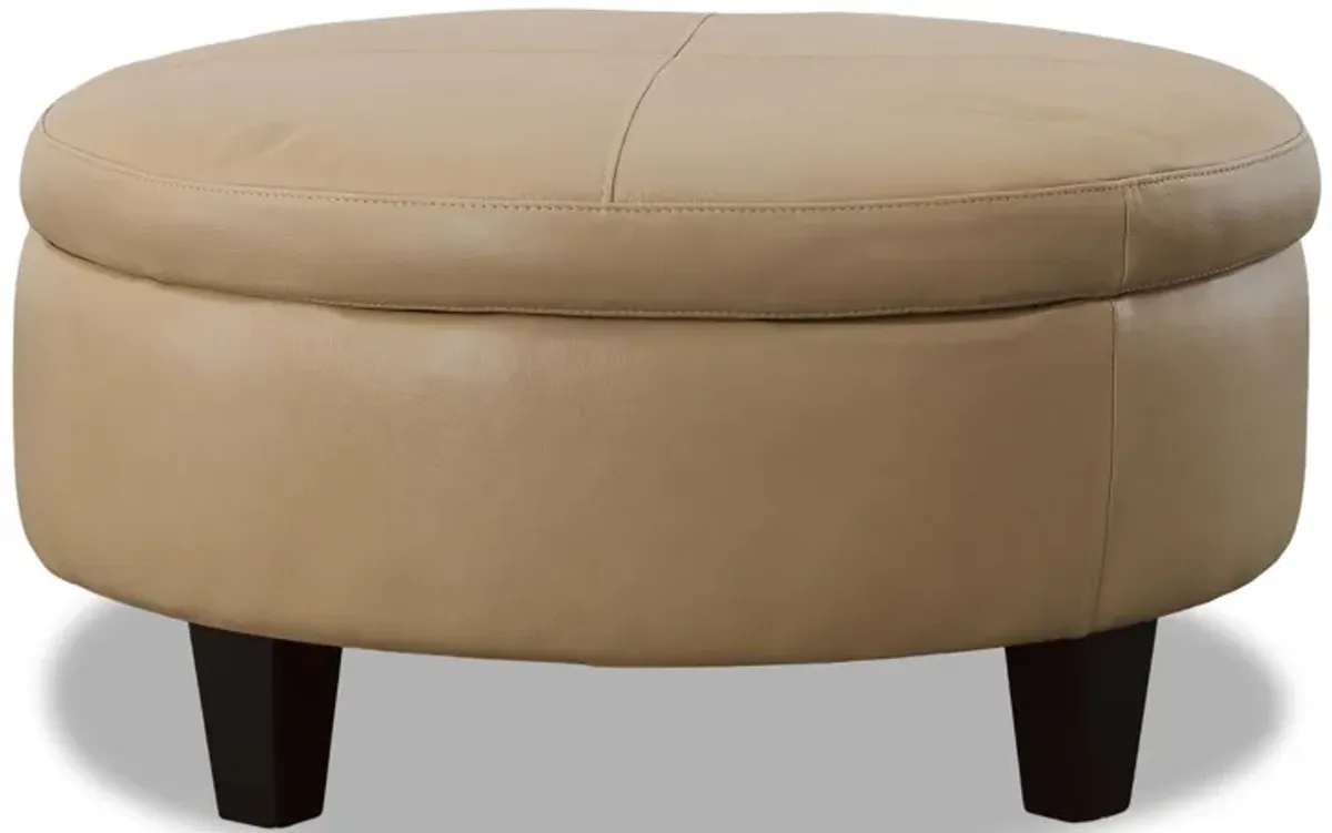 Cheney Leather Storage Ottoman