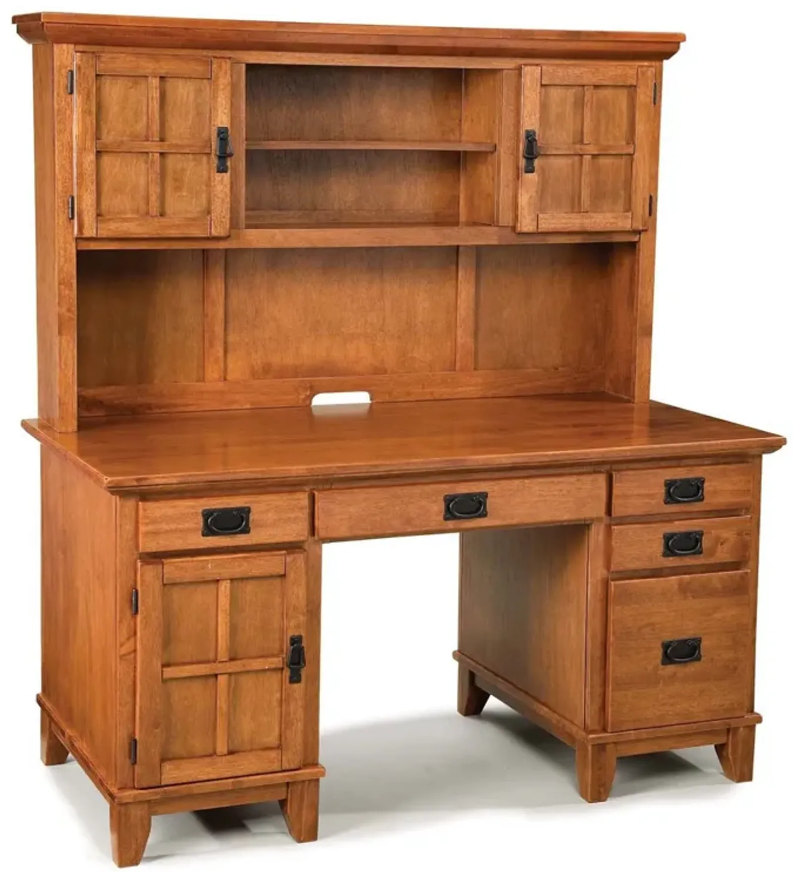 Lloyd Pedestal Desk with Hutch