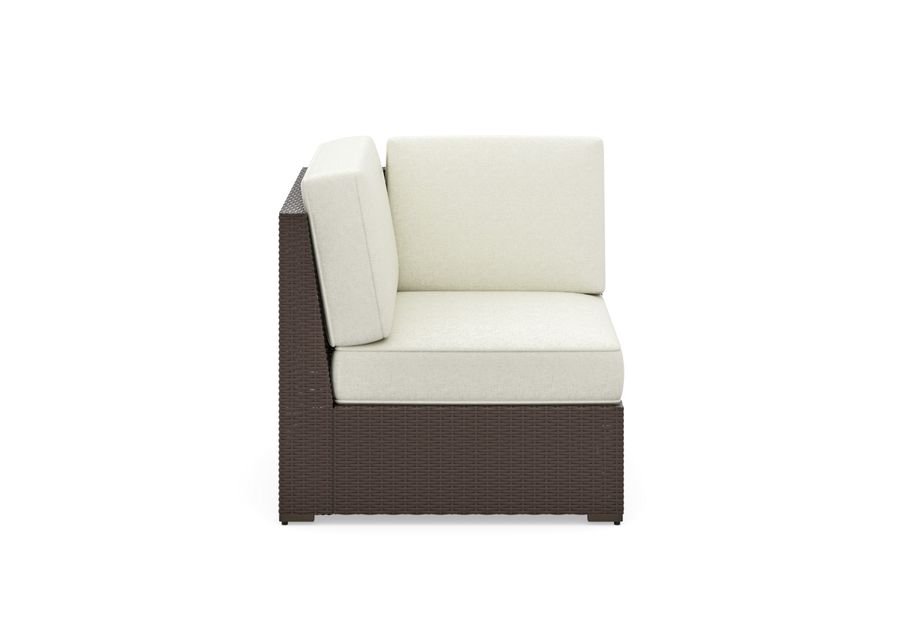 Palm Springs Brown Outdoor Sectional Side Chair