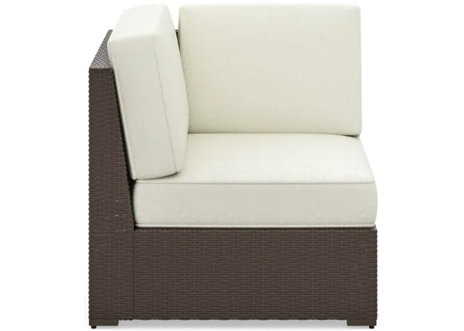 Palm Springs Brown Outdoor Sectional Side Chair