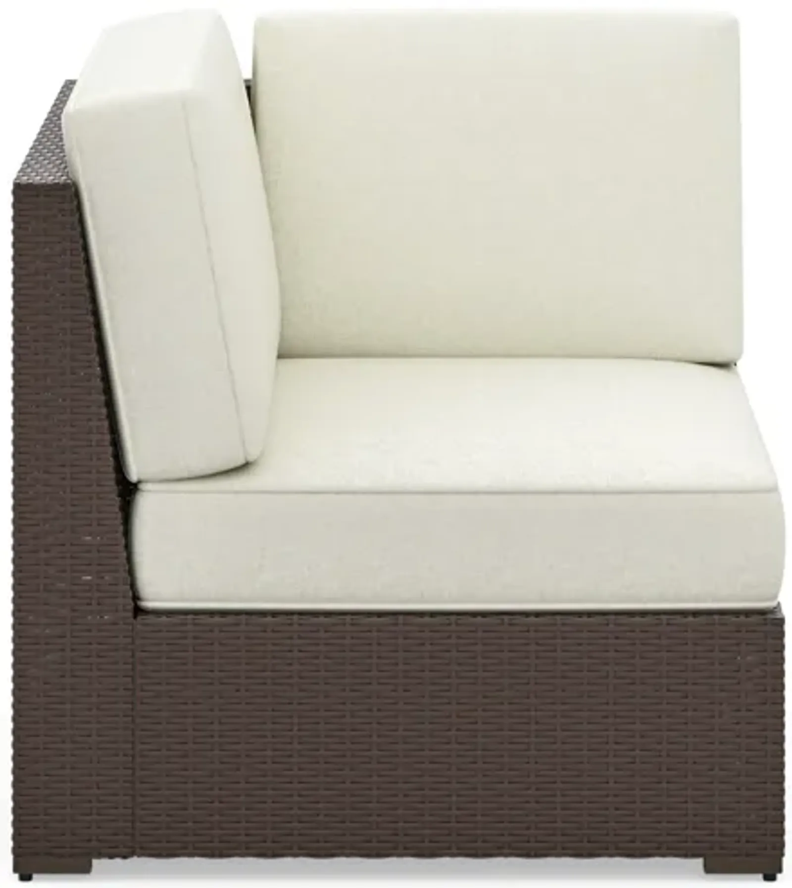 Palm Springs Brown Outdoor Sectional Side Chair