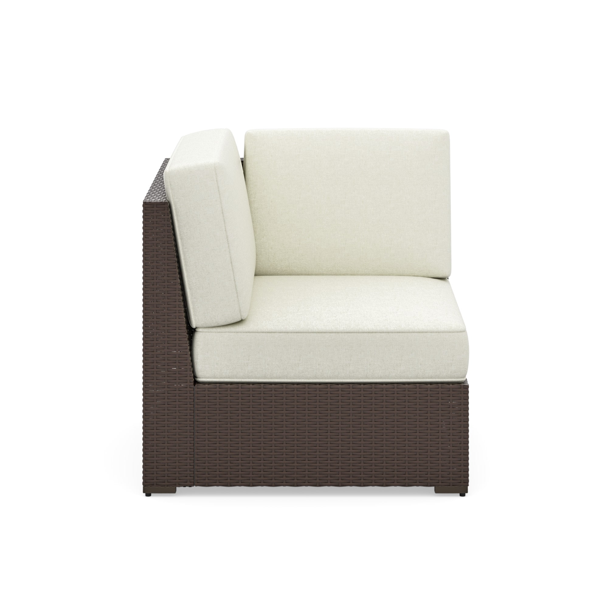 Palm Springs Brown Outdoor Sectional Side Chair