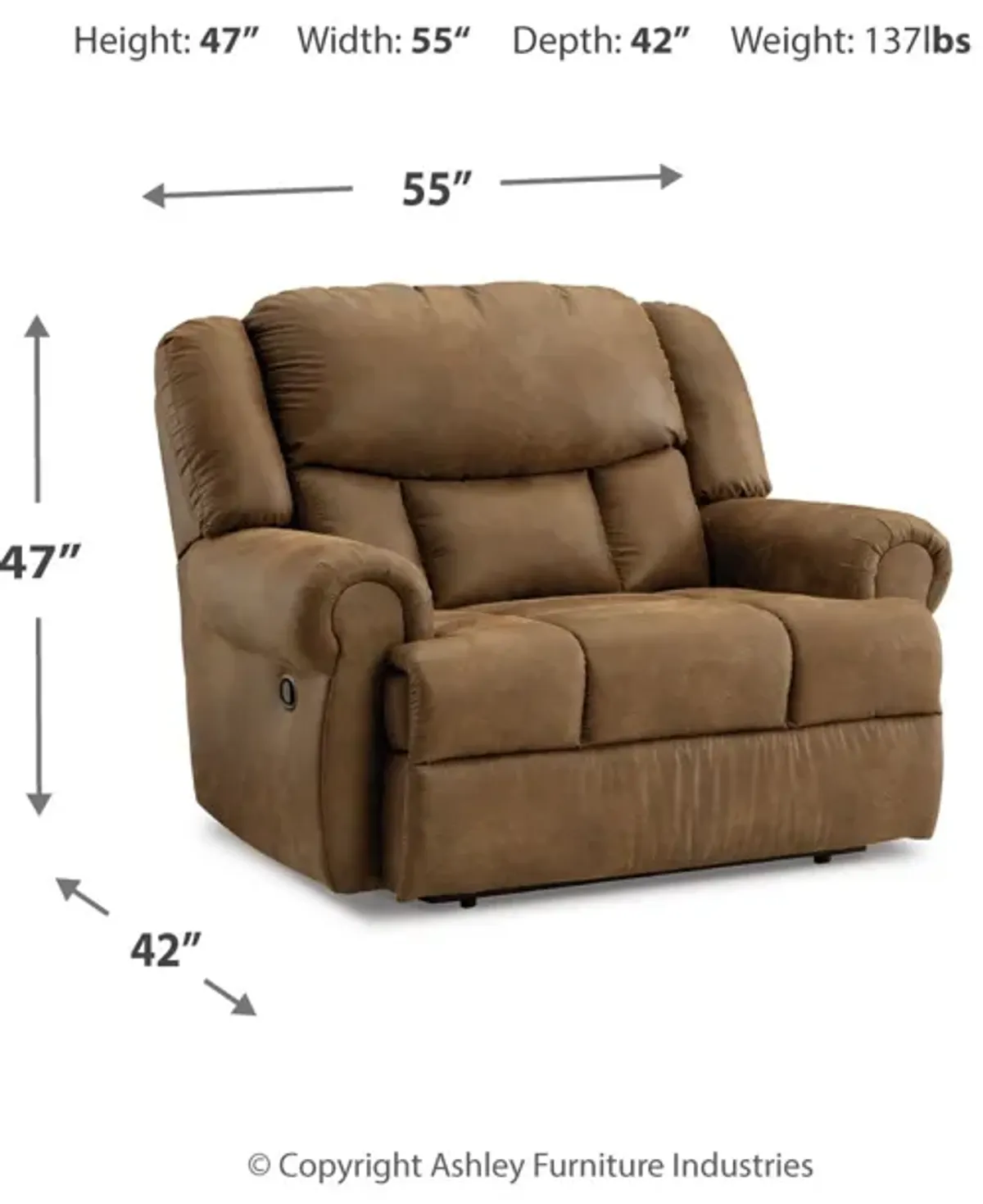 Boothbay Oversized Recliner