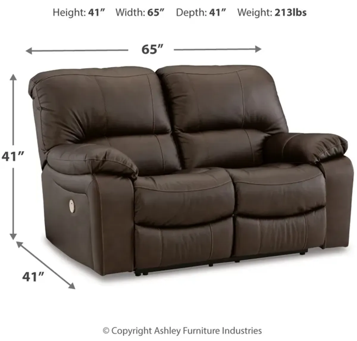 Leesworth Power Reclining Loveseat