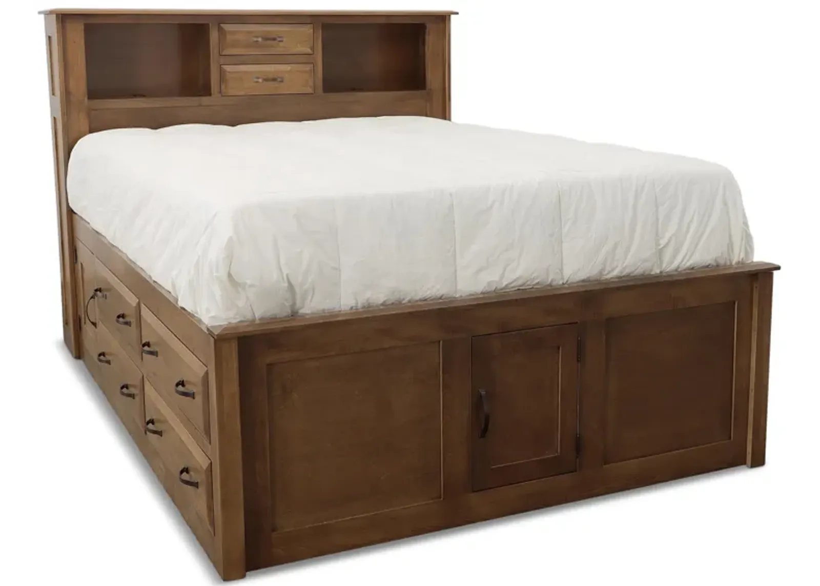 Simplicity lll Queen Bookcase Storage Bed