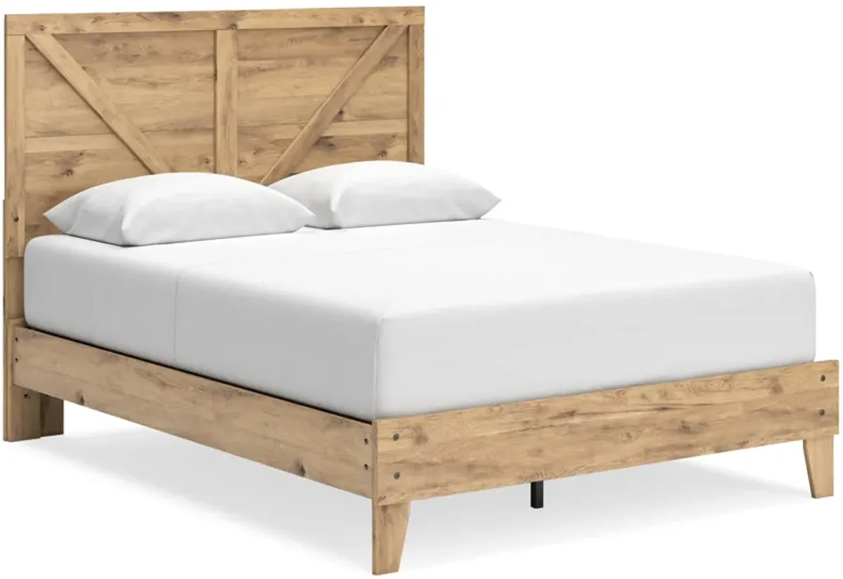 Larstin Queen Crossbuck Panel Platform Bed