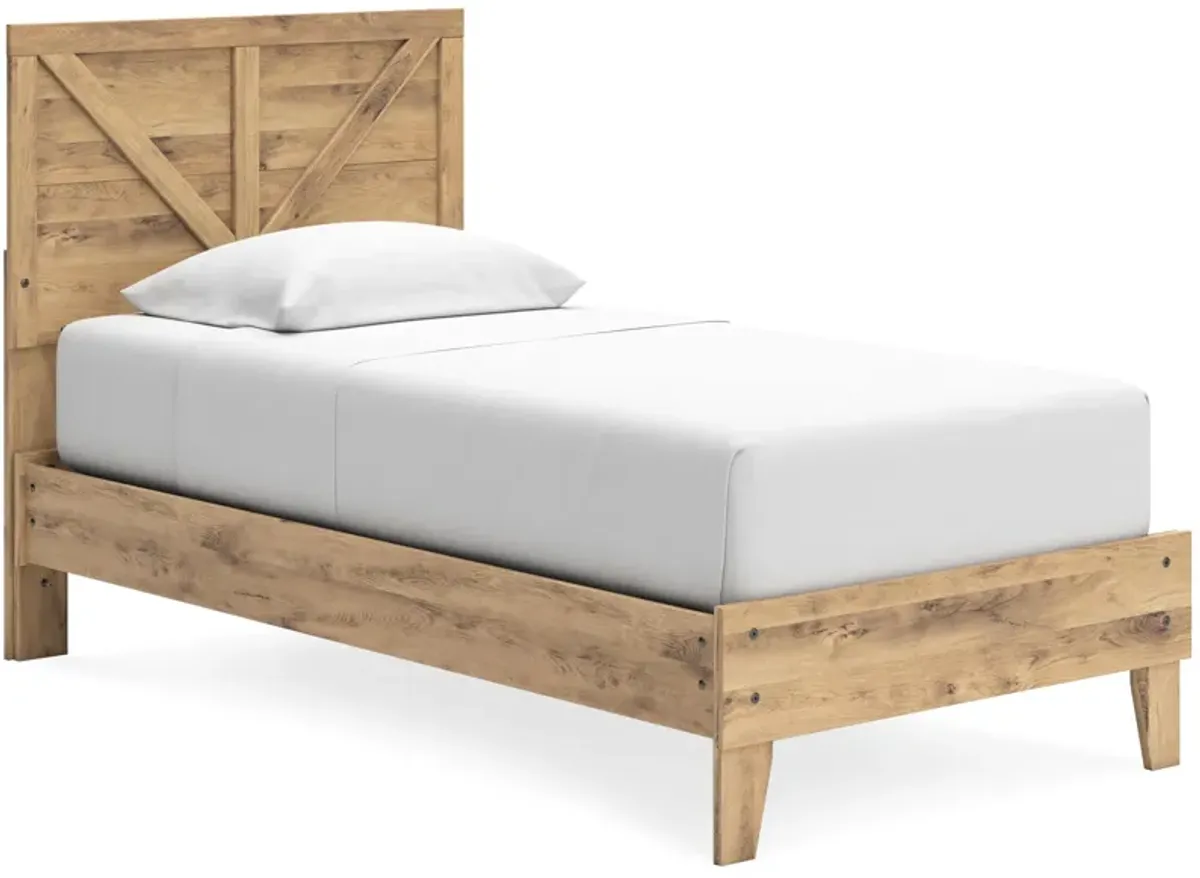 Larstin Twin Crossbuck Panel Platform Bed