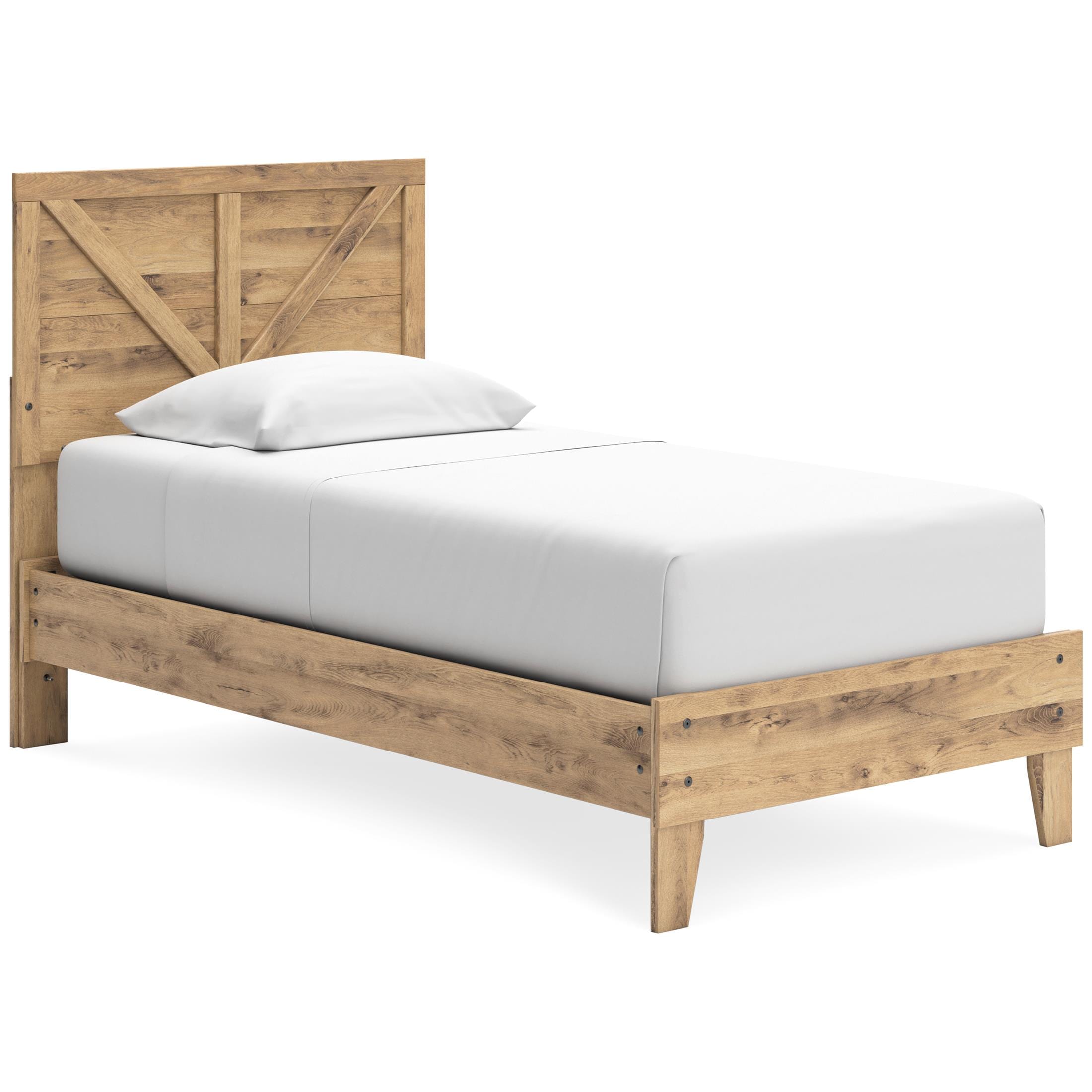 Larstin Twin Crossbuck Panel Platform Bed