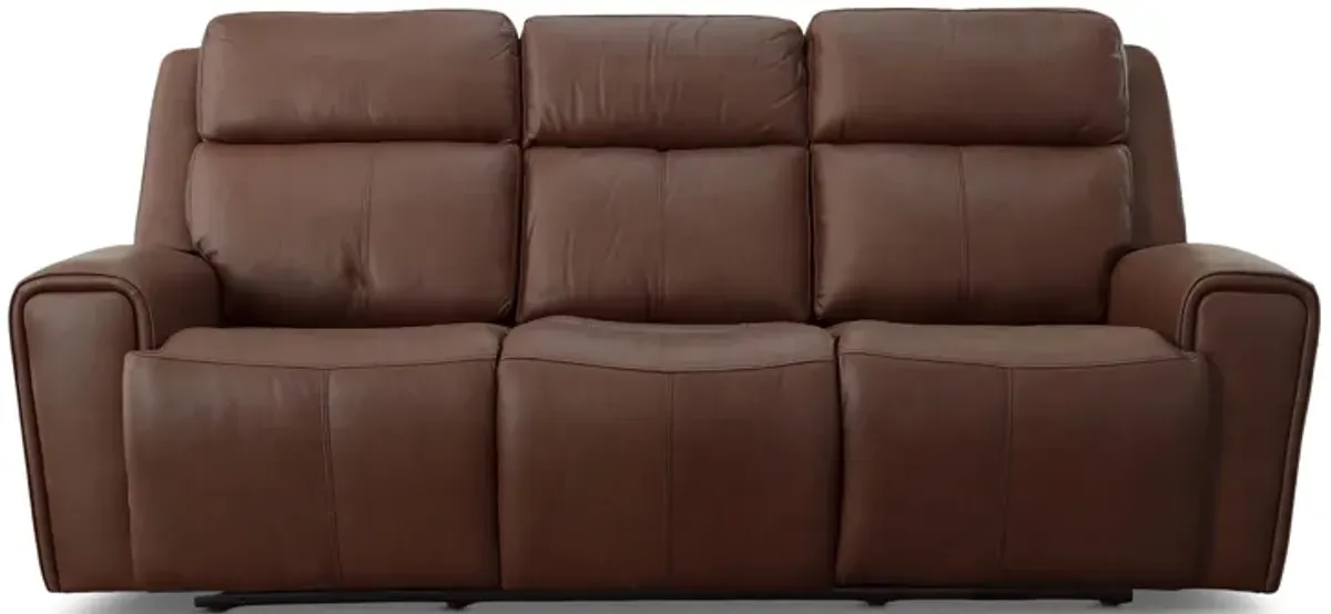 Danton Leather Power Reclining Sofa
