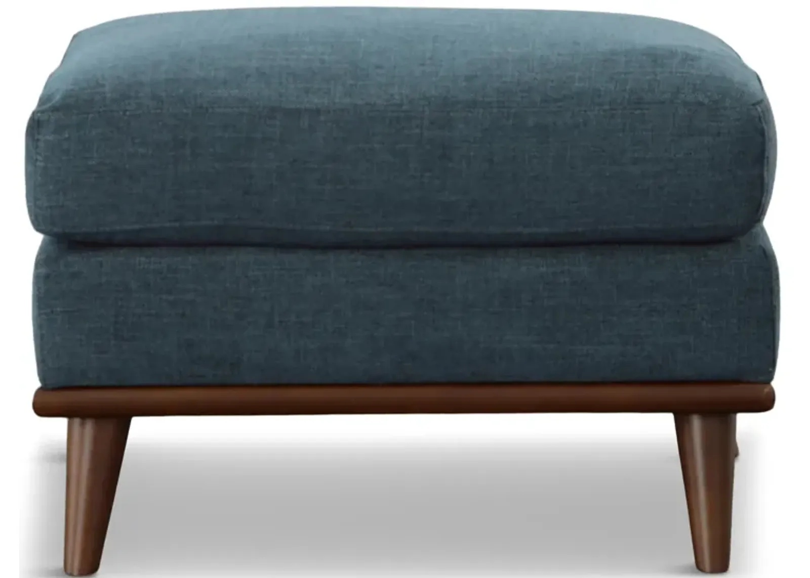 Topaz Ottoman in Teal