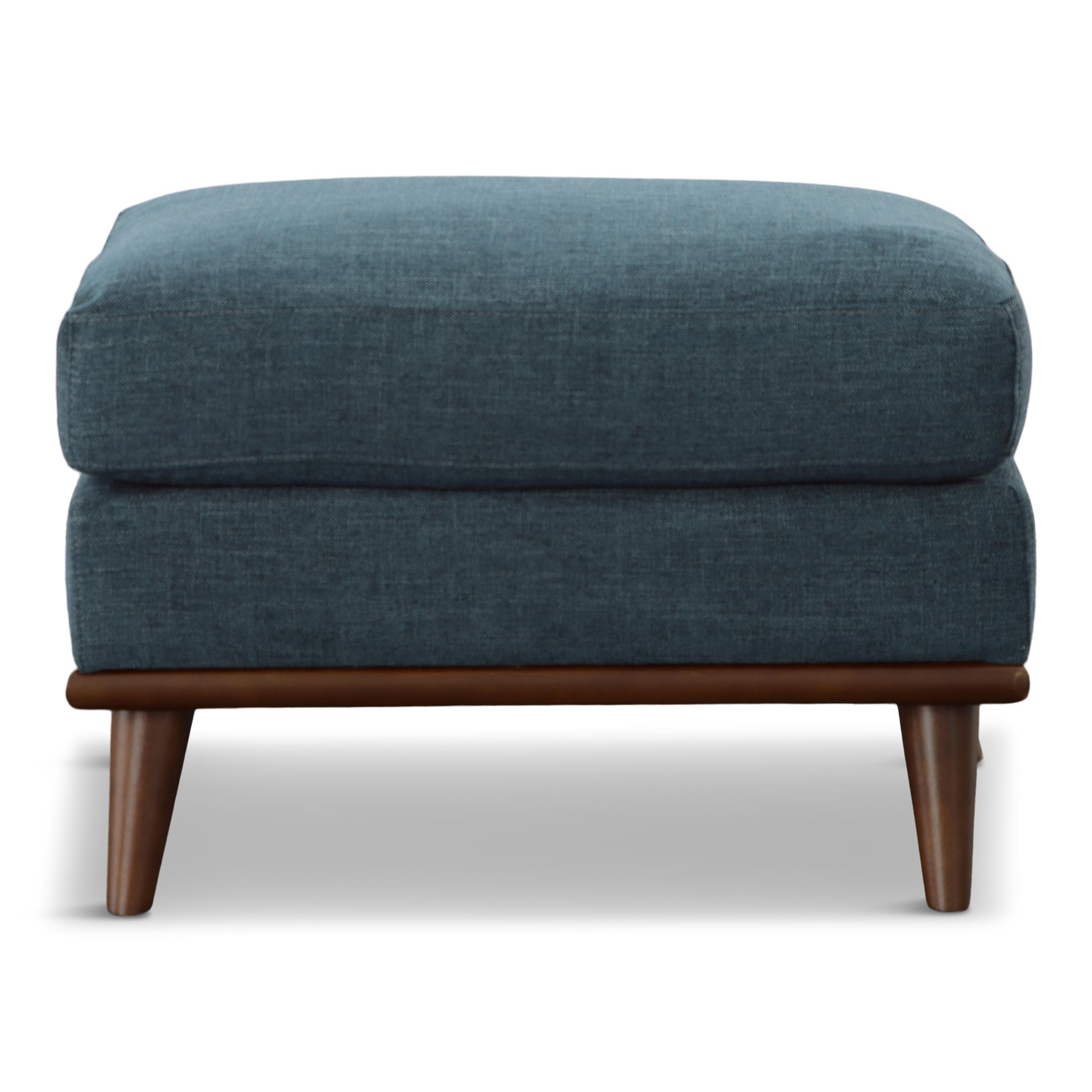 Topaz Ottoman in Teal