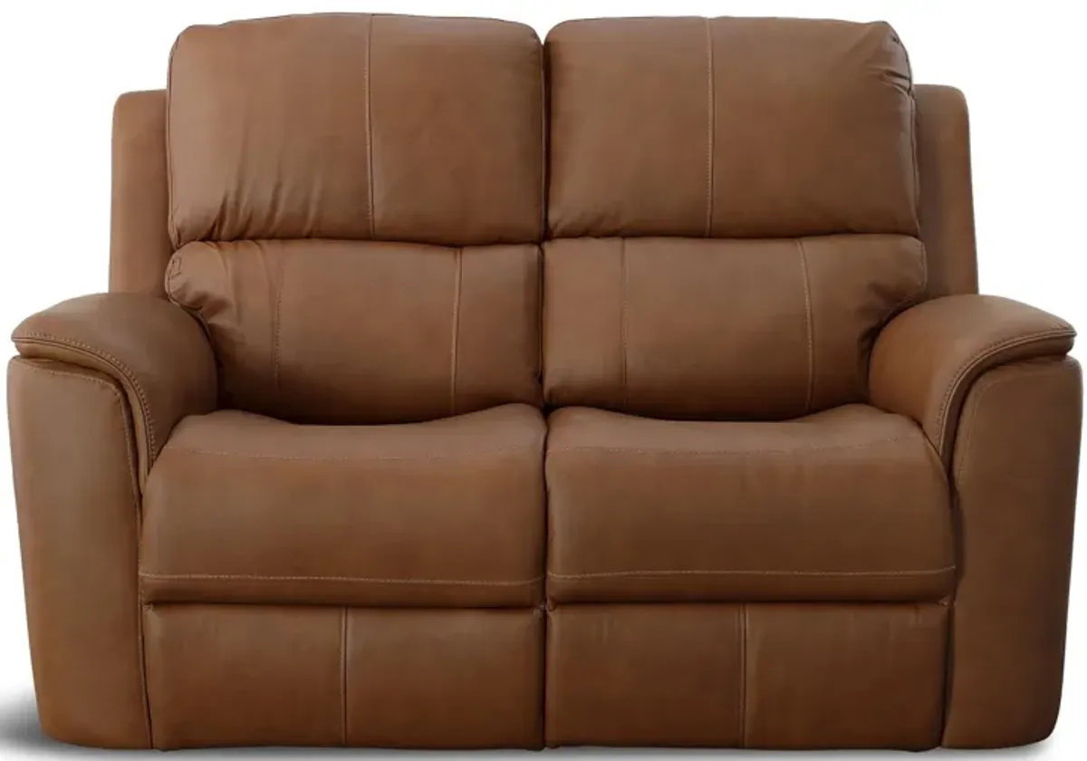 Carmen Leather Power Reclining Loveseat