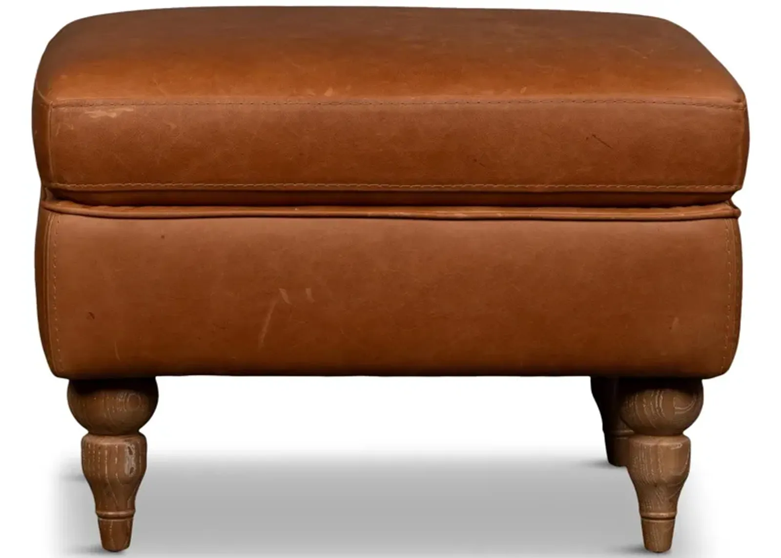 Hoffman Leather Ottoman