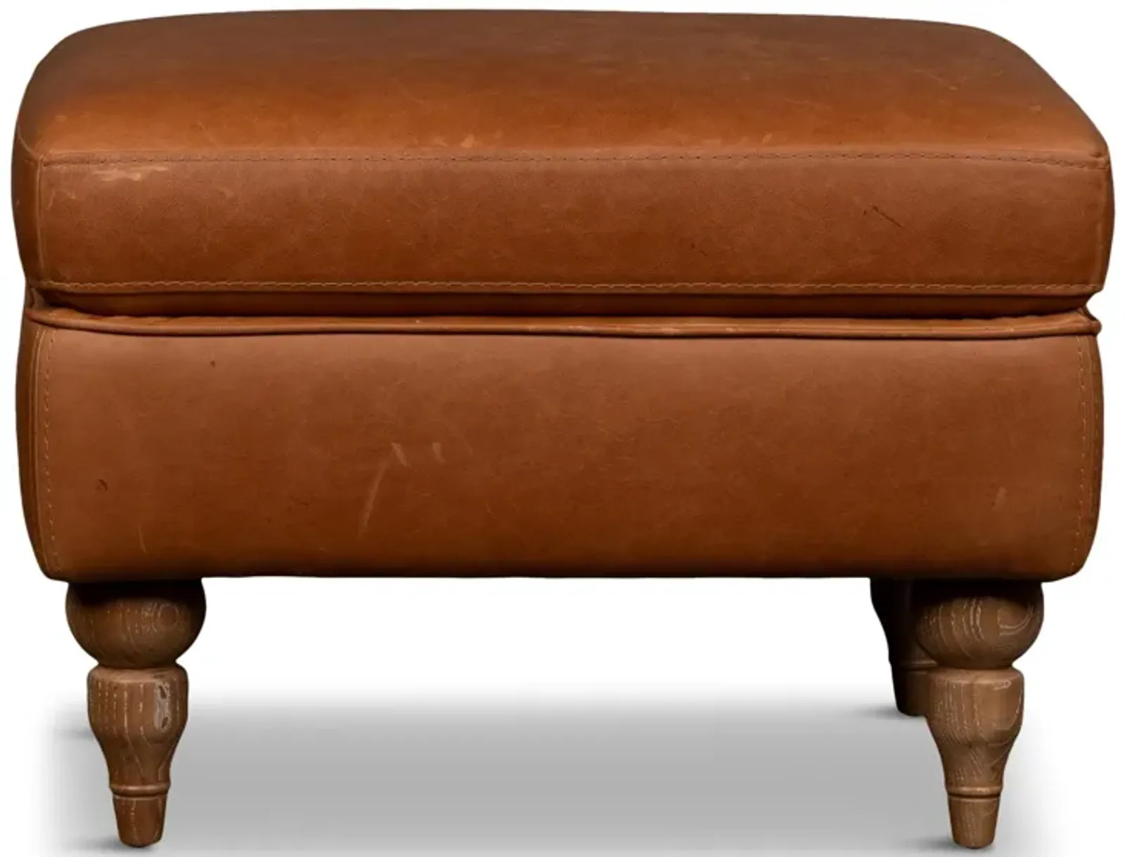 Hoffman Leather Ottoman