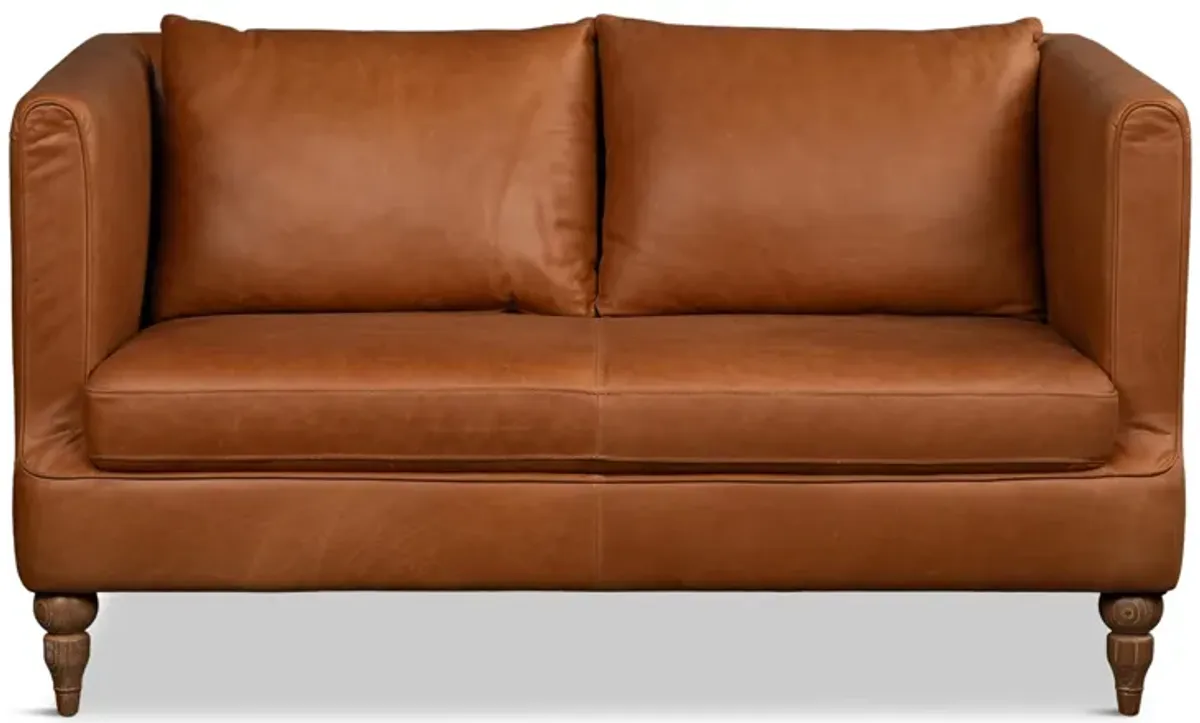 Hoffman Leather Loveseat