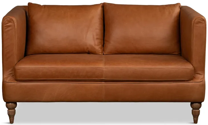 Hoffman Leather Loveseat