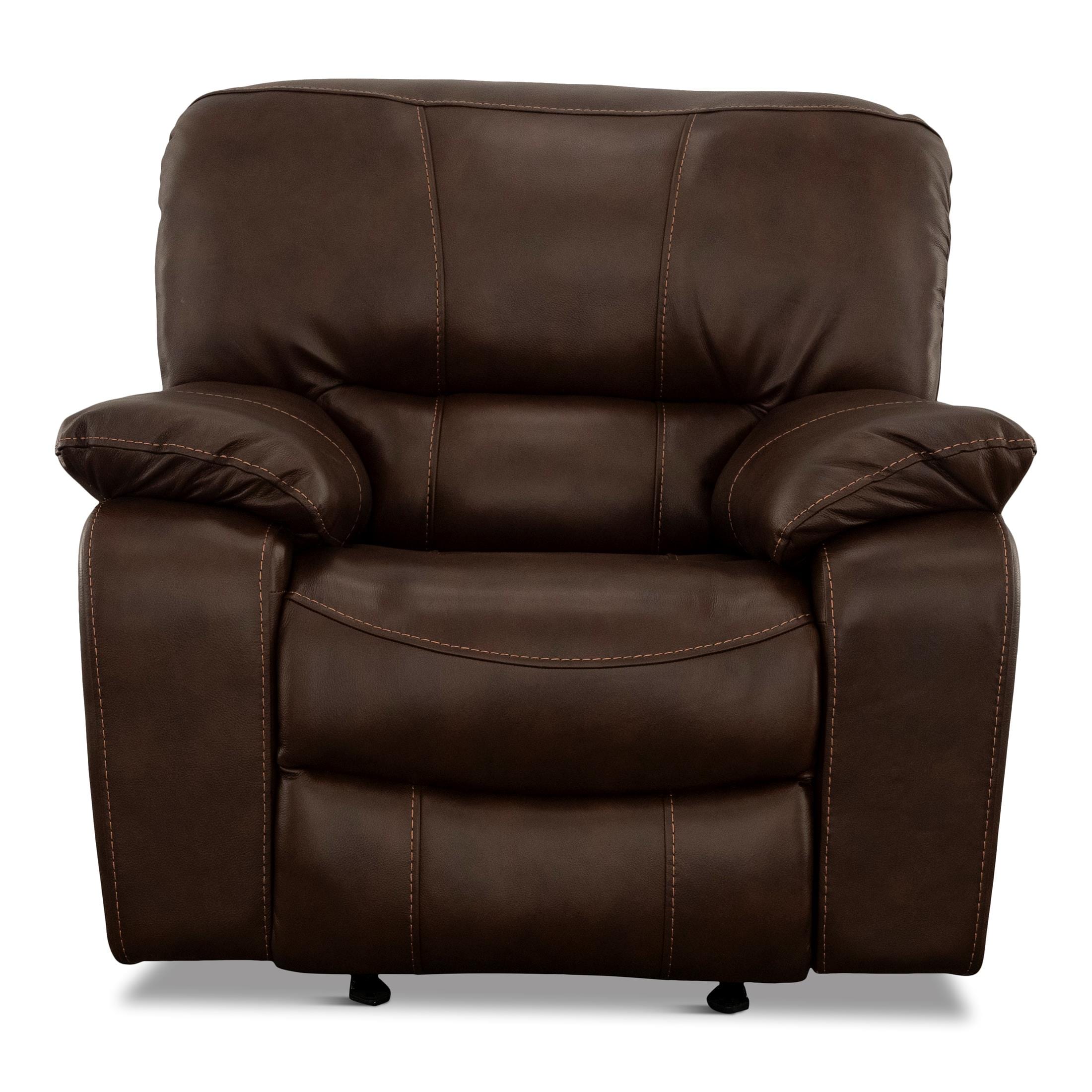 Jaylen Leather Glider Recliner