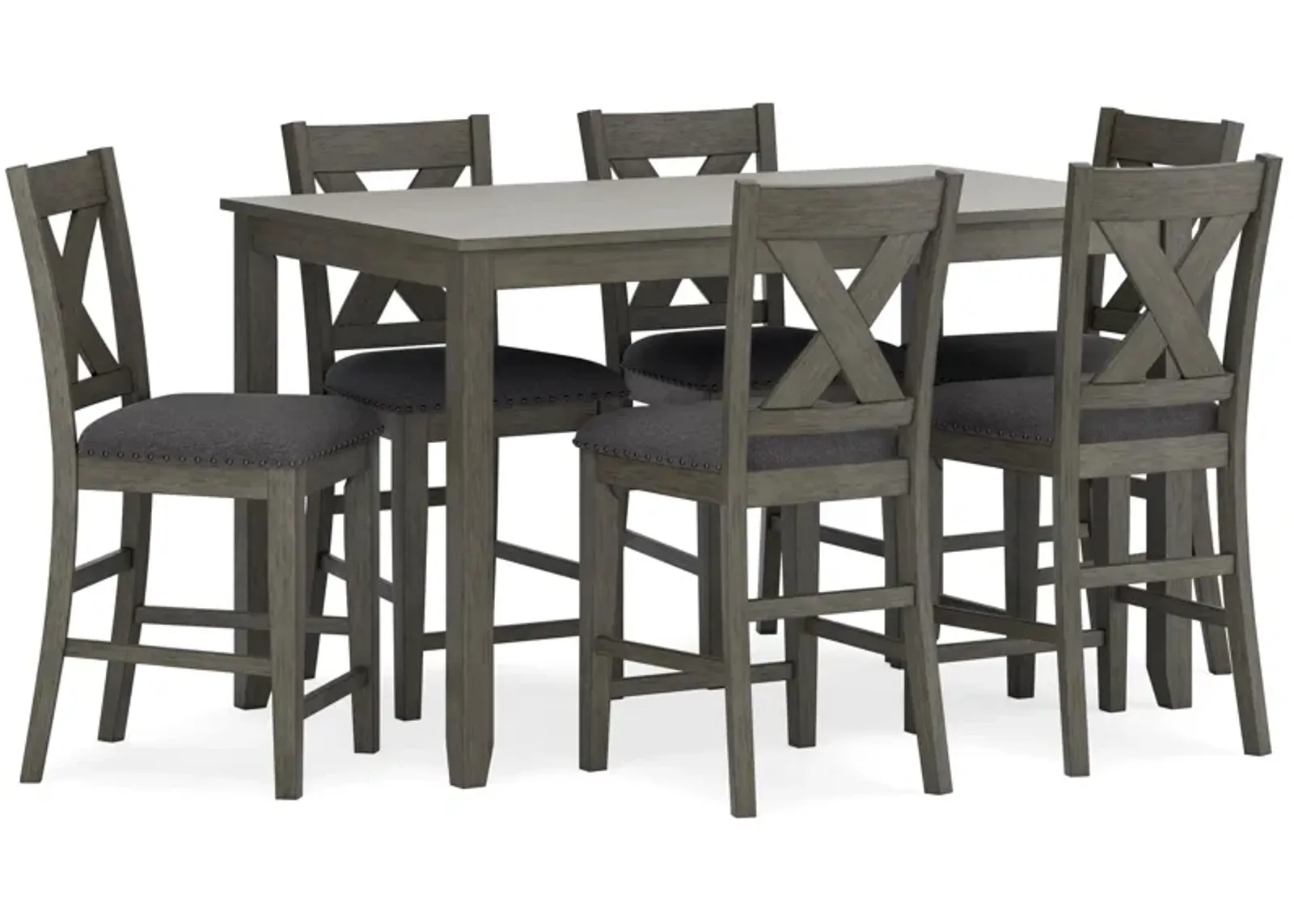 Caitbrook Counter Height Dining Table and Bar Stools (Set of 7)