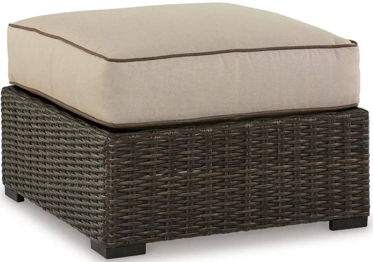 Coastline Outdoor Ottoman with Cushion