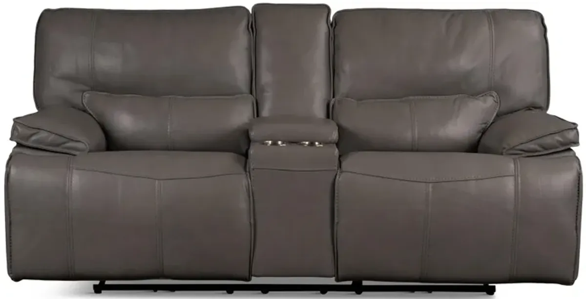 Bozeman Power Console Loveseat with Power Headrest