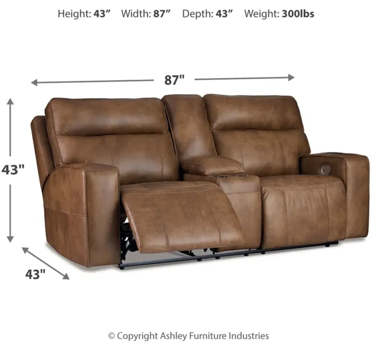 Game Plan Power Reclining Loveseat