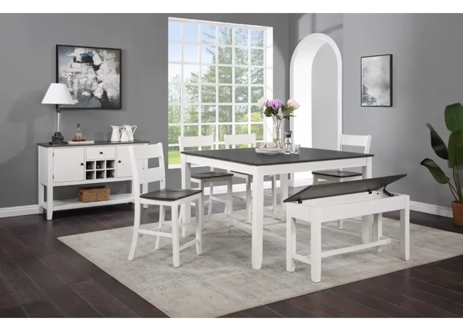 Rowan 6-Piece Counter Dining Set