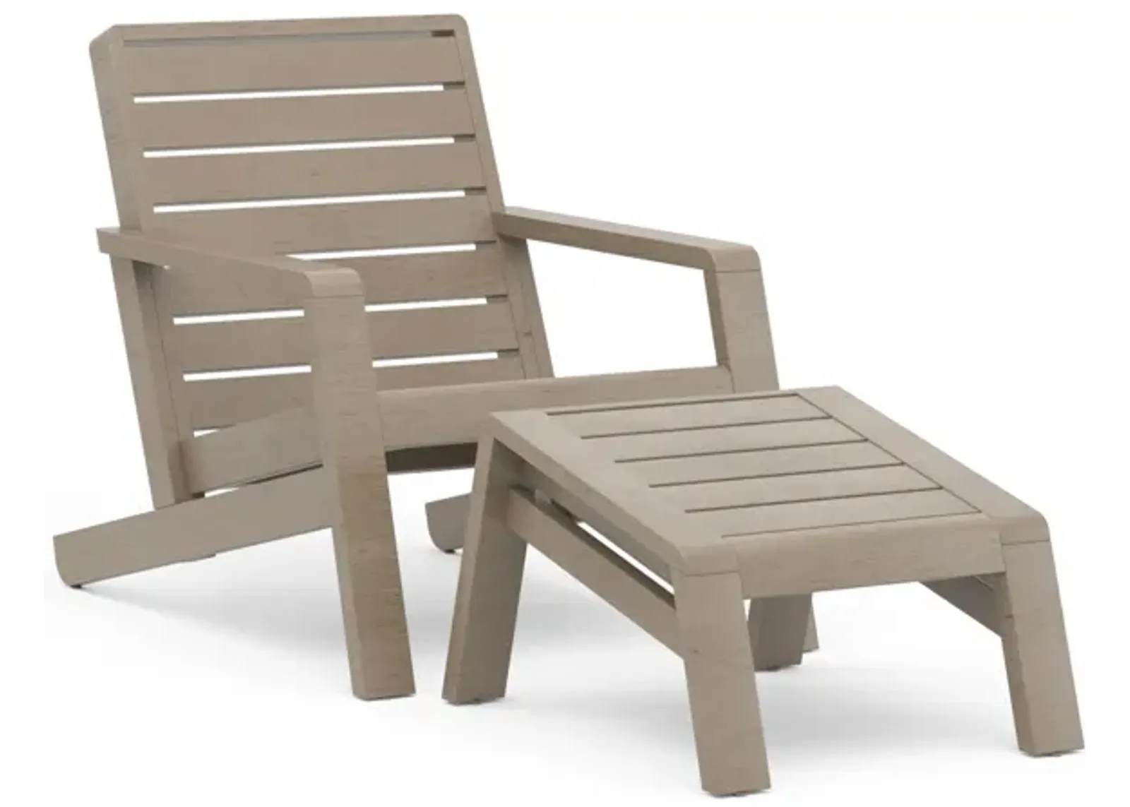 Sustain Outdoor Lounge Chair with Ottoman