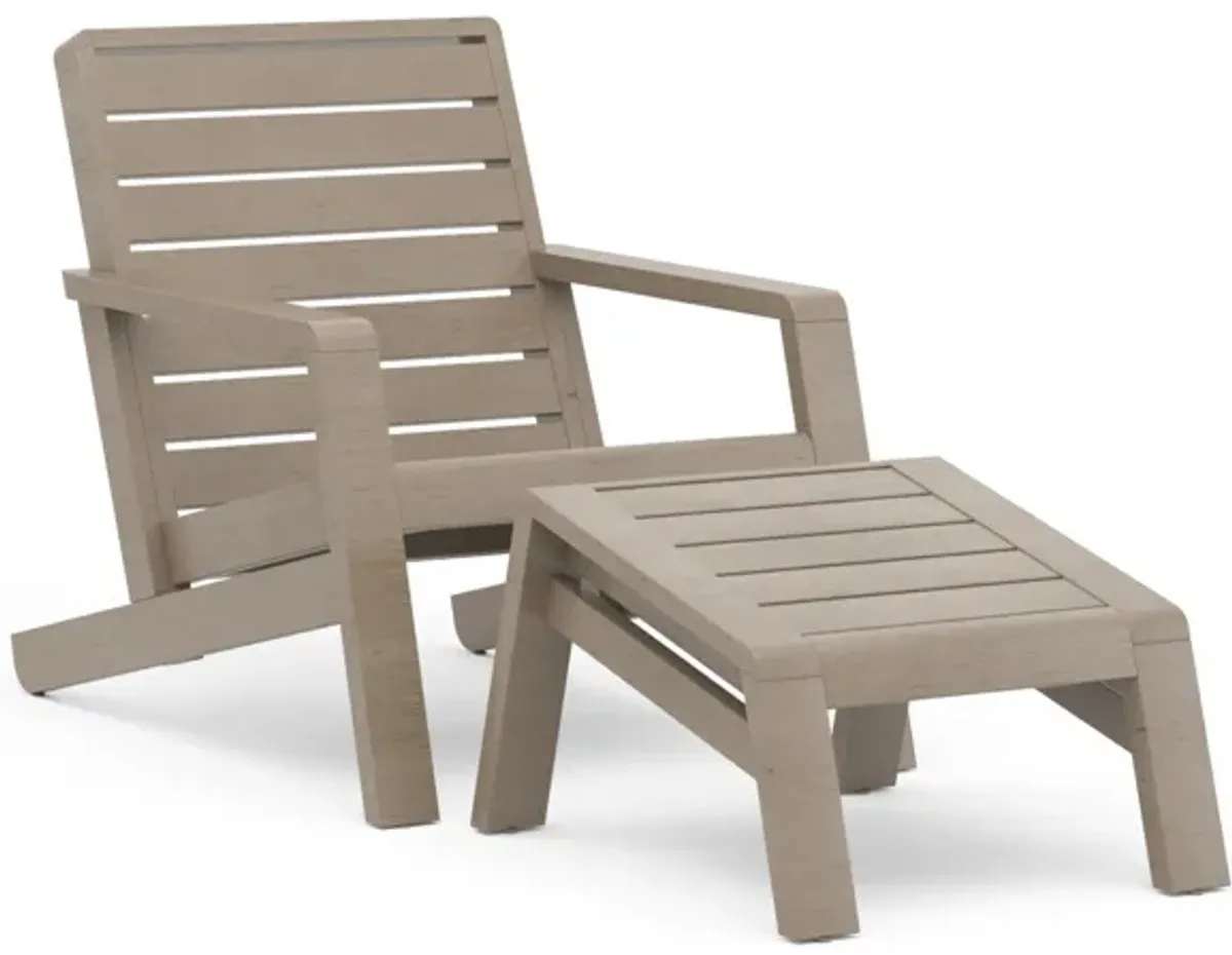 Sustain Outdoor Lounge Chair with Ottoman