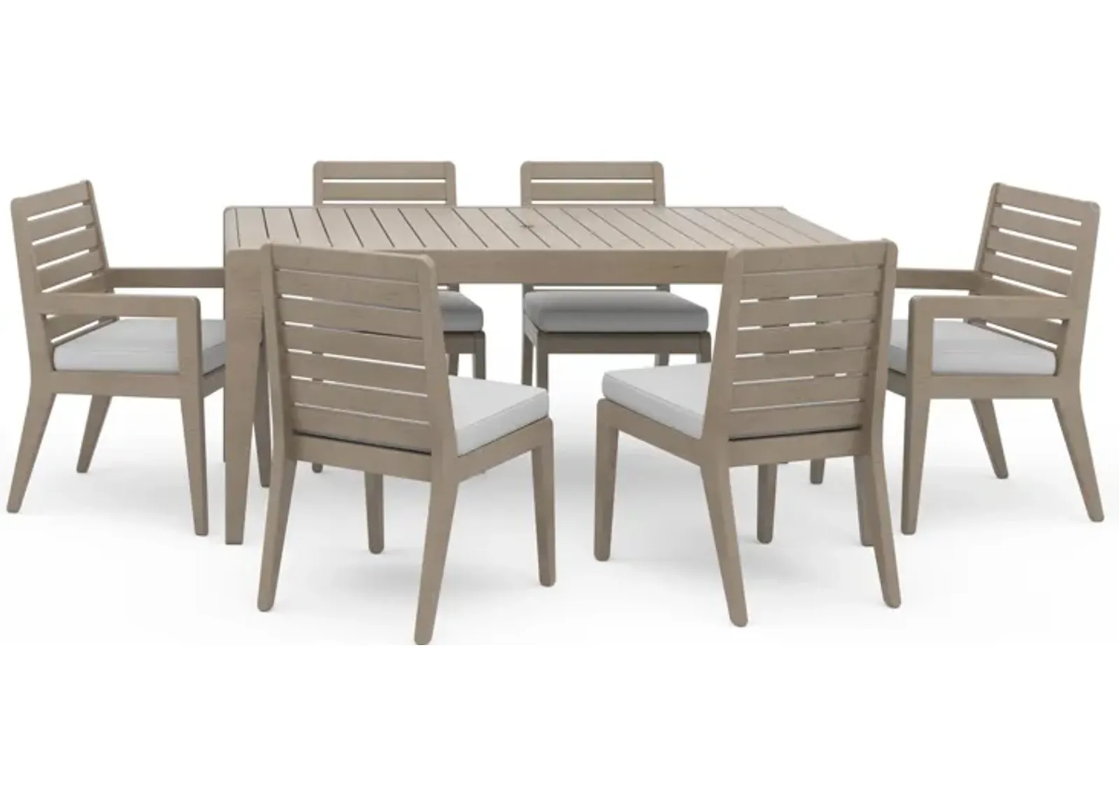 Sustain Outdoor Dining Table and Six Chairs