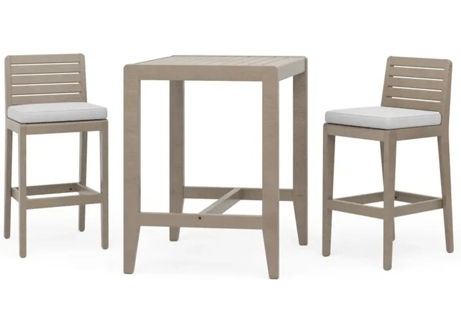 Sustain Outdoor High Bistro Table and Two Stools