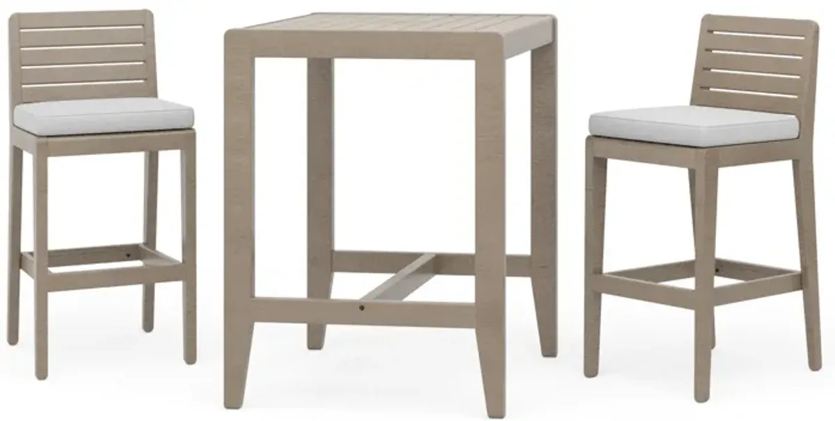 Sustain Outdoor High Bistro Table and Two Stools