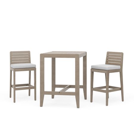 Sustain Outdoor High Bistro Table and Two Stools