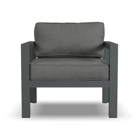 ton Outdoor Aluminum Lounge Chair in Gray