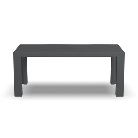 ton Outdoor Aluminum Coffee Table in Gray