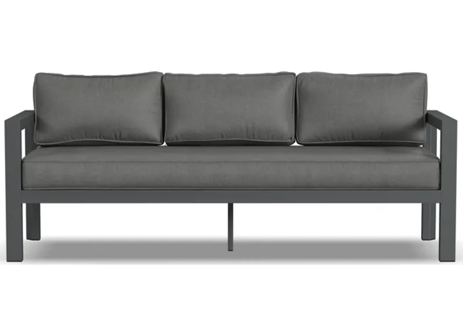 ton Outdoor Aluminum Sofa in Gray