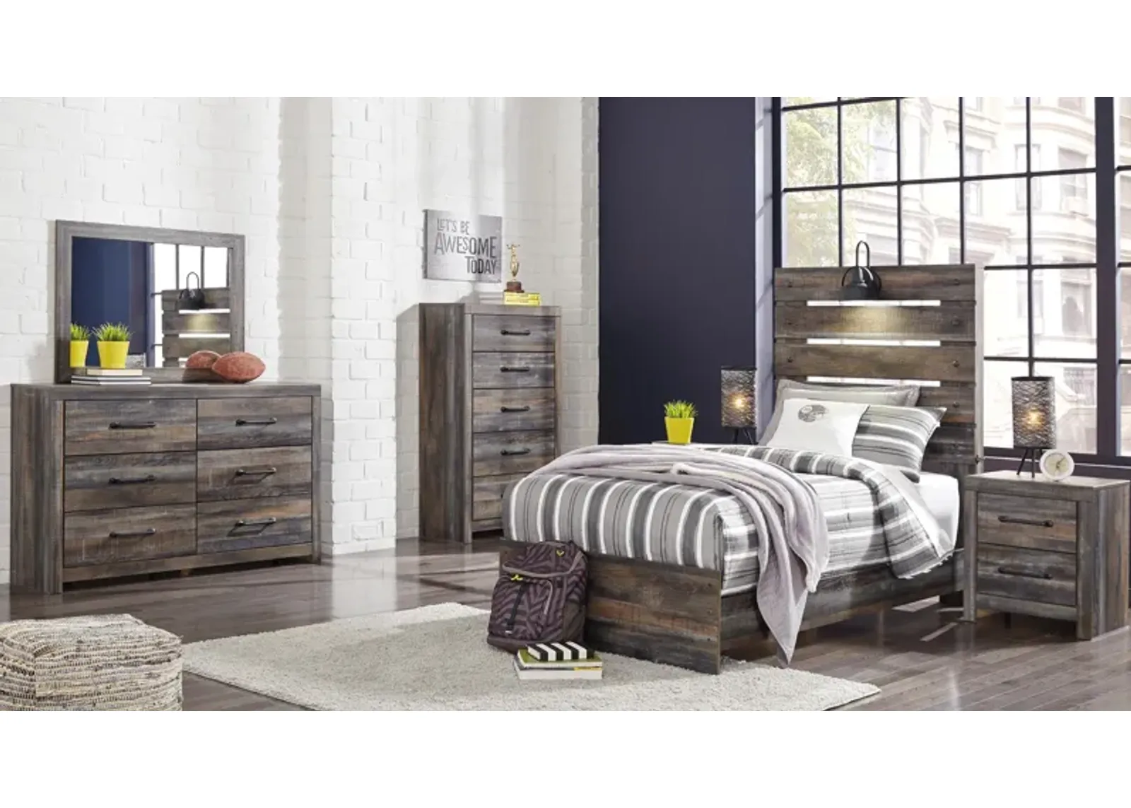 Drystan 5-Piece Twin Bedroom Set