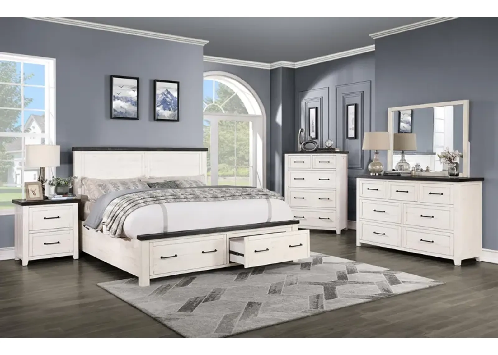 Manadal 3-Piece Queen Storage Bedroom Set