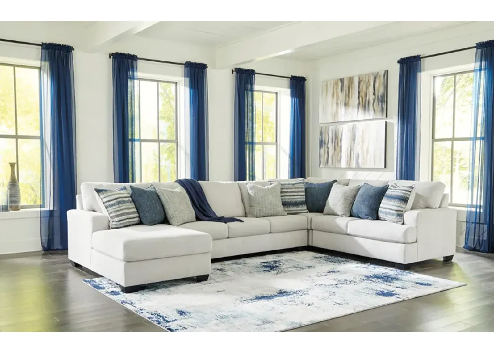 Lowder 4-Piece Sectional with Chaise