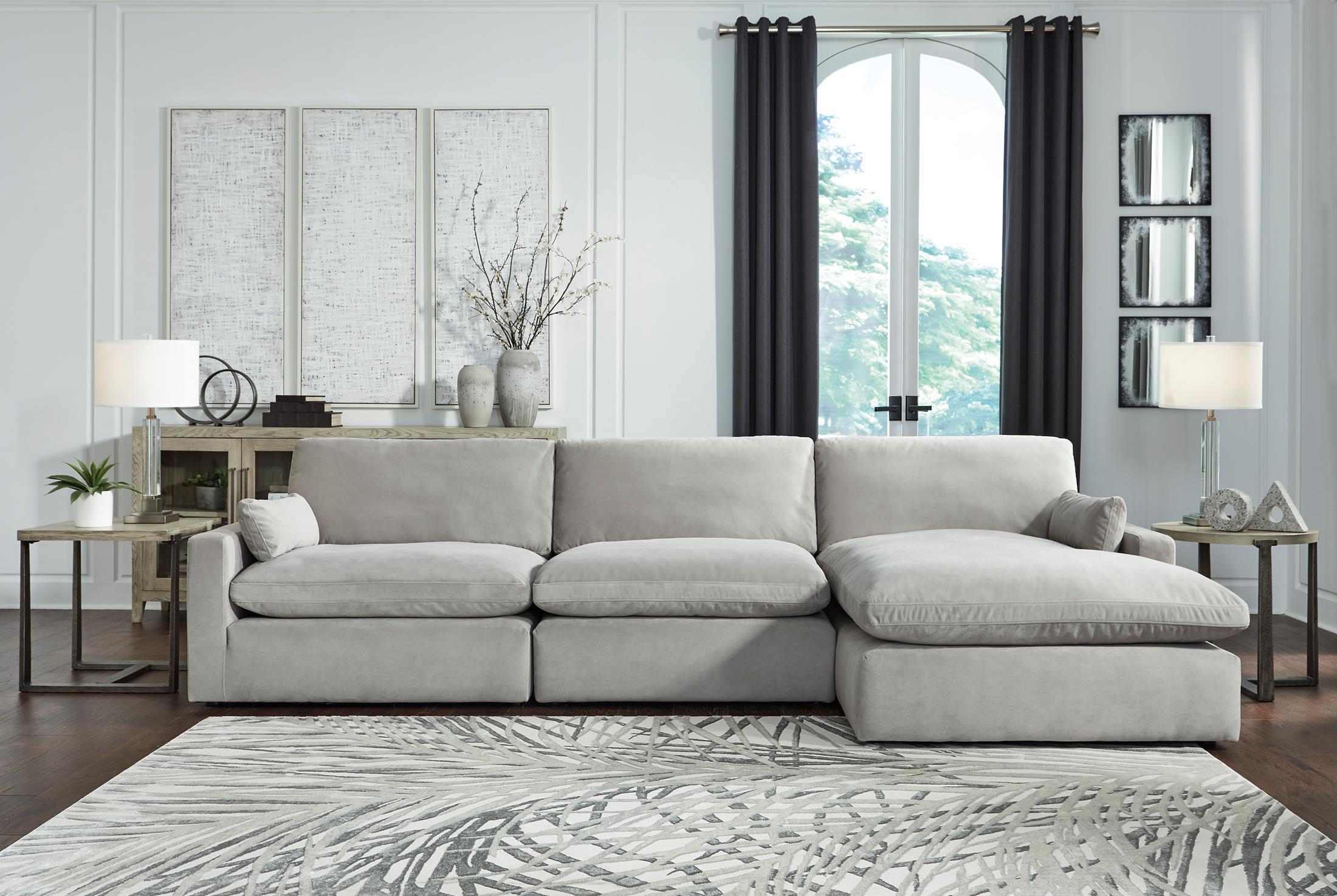 Sophie 3-Piece Right-Facing Sectional with Chaise